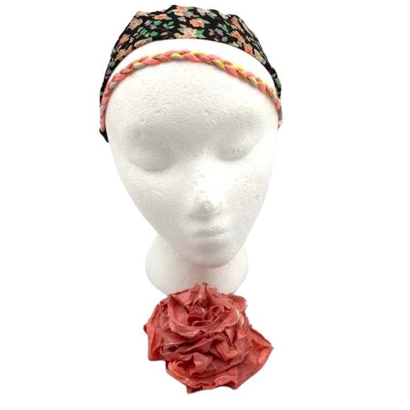 Bundle of Three Pink Headband Hair Clip/Pin - Picture 1 of 7